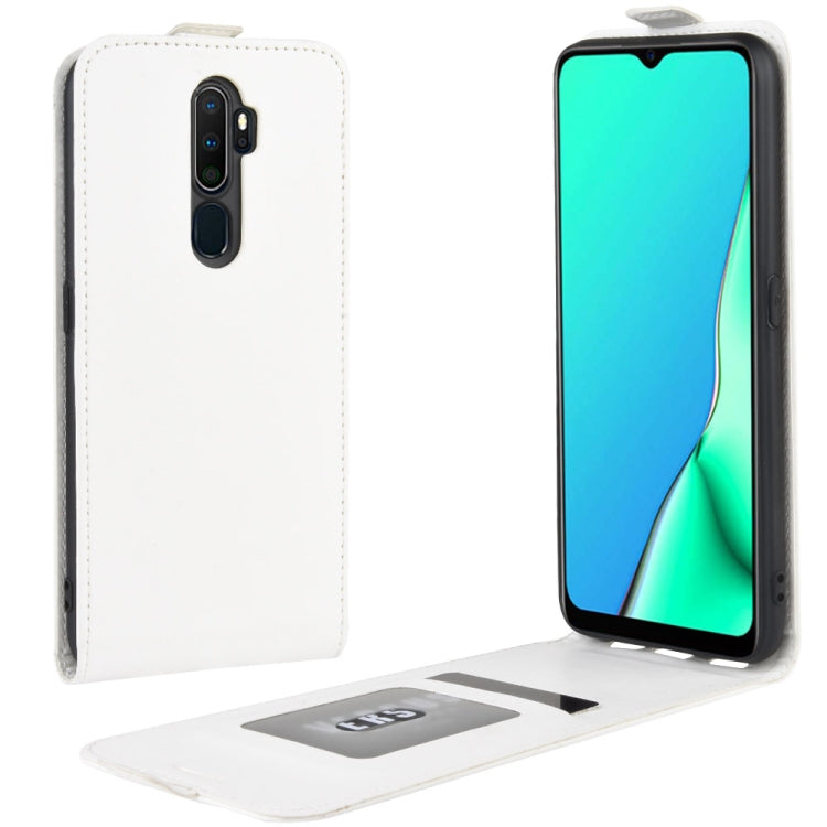 For OPPO A9 (2020) Crazy Horse Vertical Flip Leather Protective Case