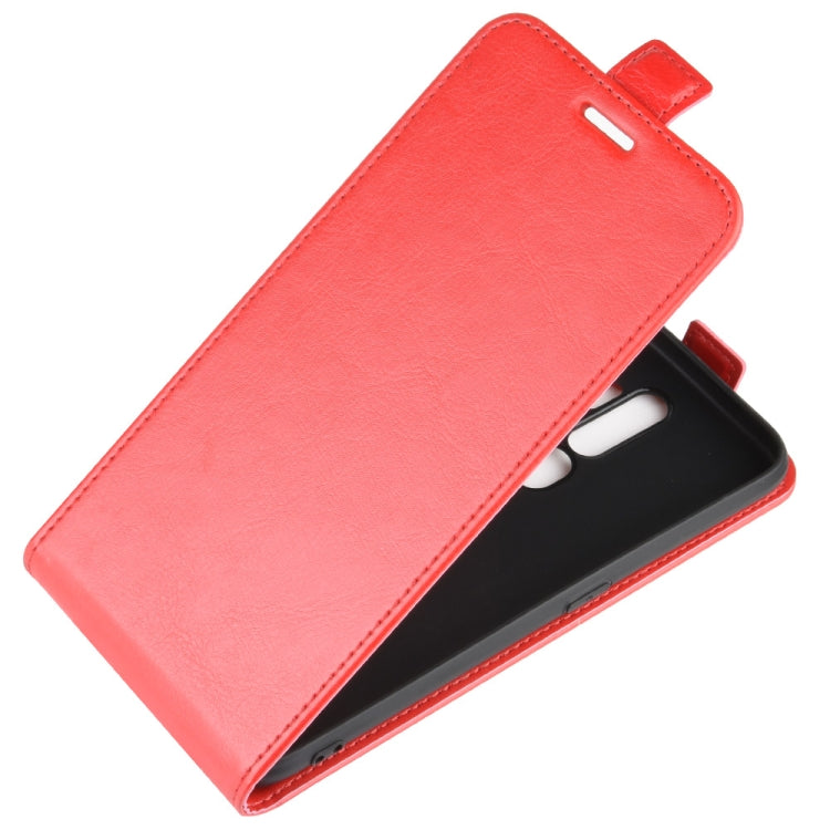 For OPPO A9 (2020) Crazy Horse Vertical Flip Leather Protective Case