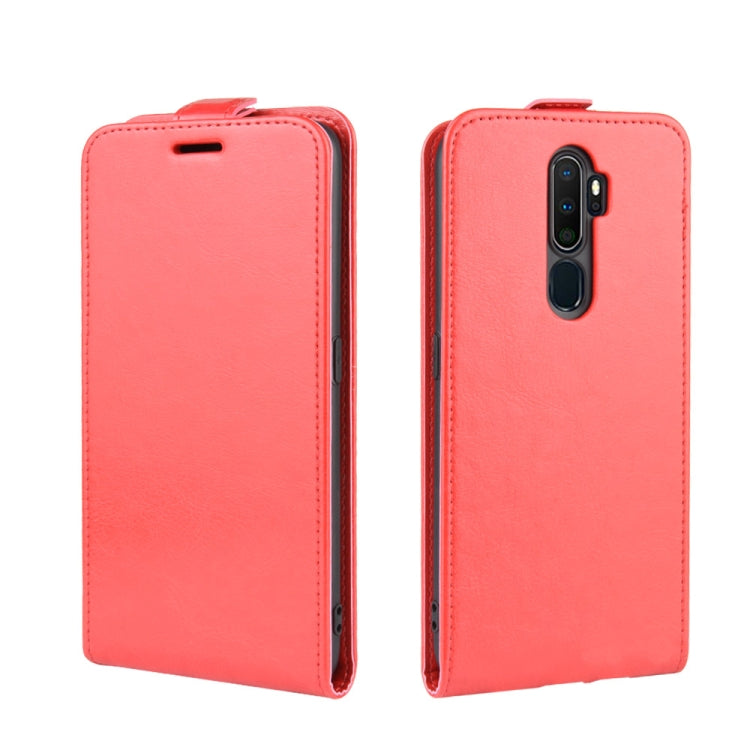 For OPPO A9 (2020) Crazy Horse Vertical Flip Leather Protective Case