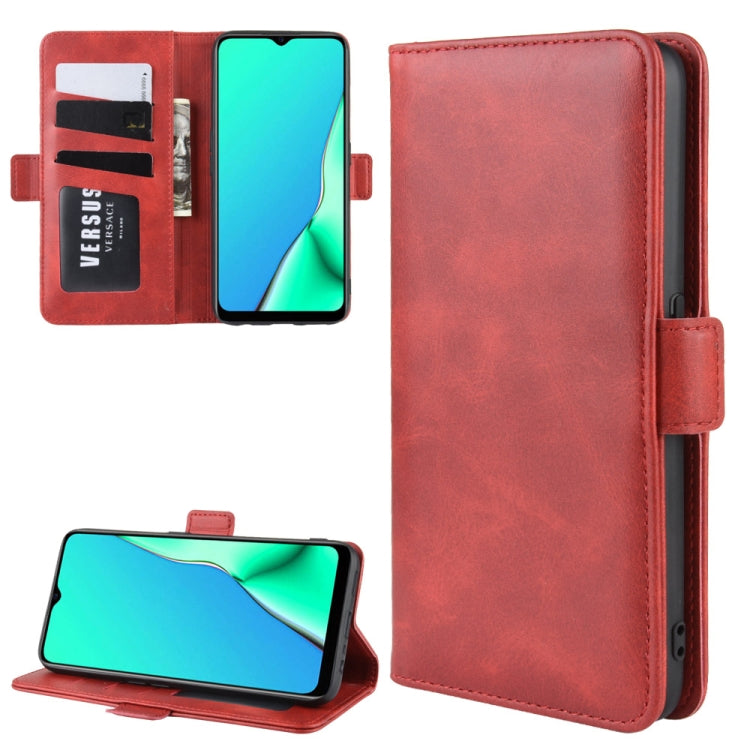 For OPPO A9 (2020) Dual-side Magnetic Buckle Horizontal Flip Leather Case with Holder & Card Slots & Wallet & Photo Frame