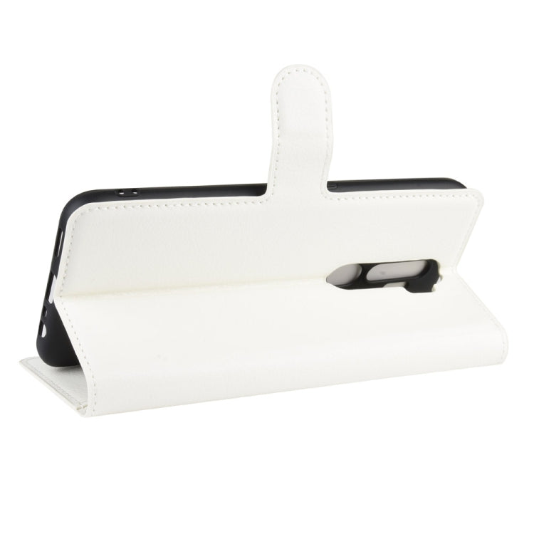 For OPPO A9 (2020) Litchi Texture Horizontal Flip Leather Case with Wallet & Holder & Card Slots