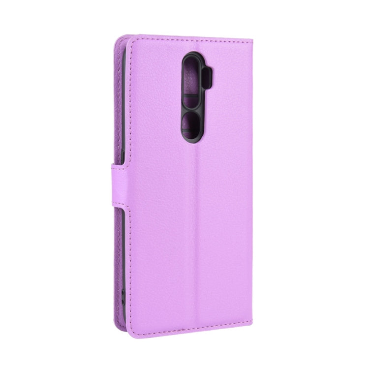 For OPPO A9 (2020) Litchi Texture Horizontal Flip Leather Case with Wallet & Holder & Card Slots