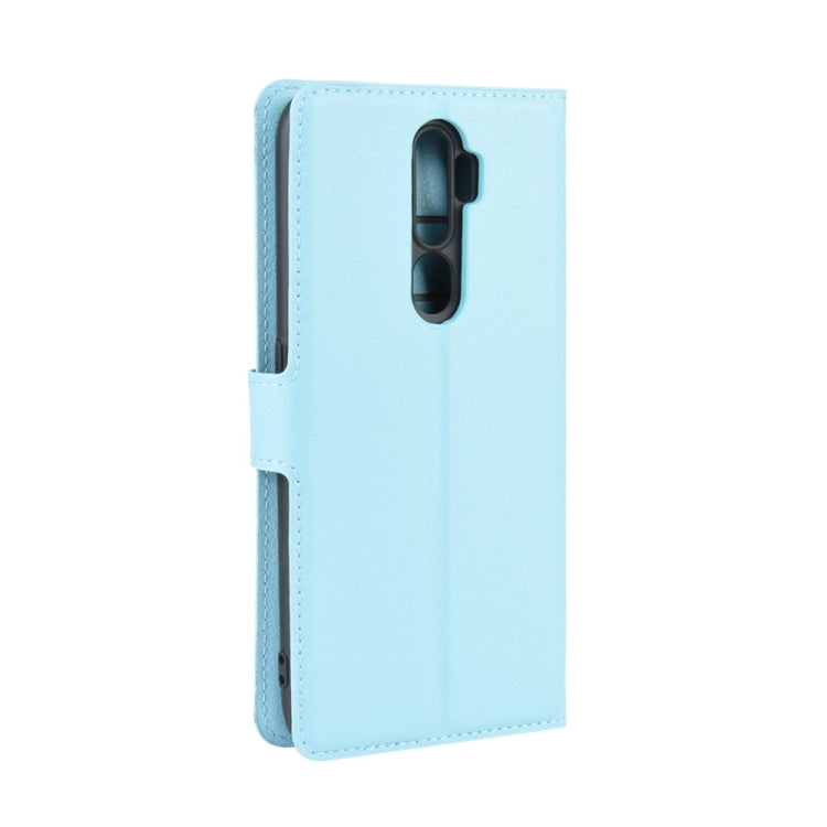 For OPPO A9 (2020) Litchi Texture Horizontal Flip Leather Case with Wallet & Holder & Card Slots