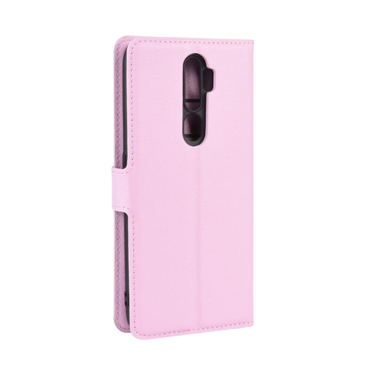 For OPPO A9 (2020) Litchi Texture Horizontal Flip Leather Case with Wallet & Holder & Card Slots