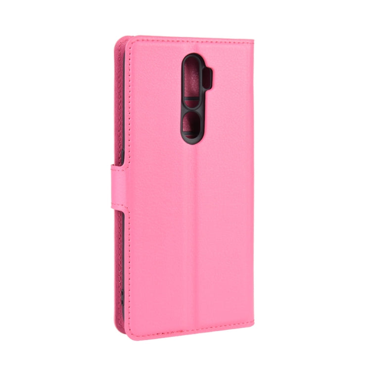 For OPPO A9 (2020) Litchi Texture Horizontal Flip Leather Case with Wallet & Holder & Card Slots