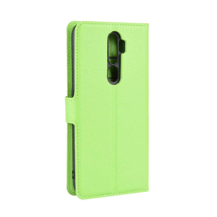 For OPPO A9 (2020) Litchi Texture Horizontal Flip Leather Case with Wallet & Holder & Card Slots