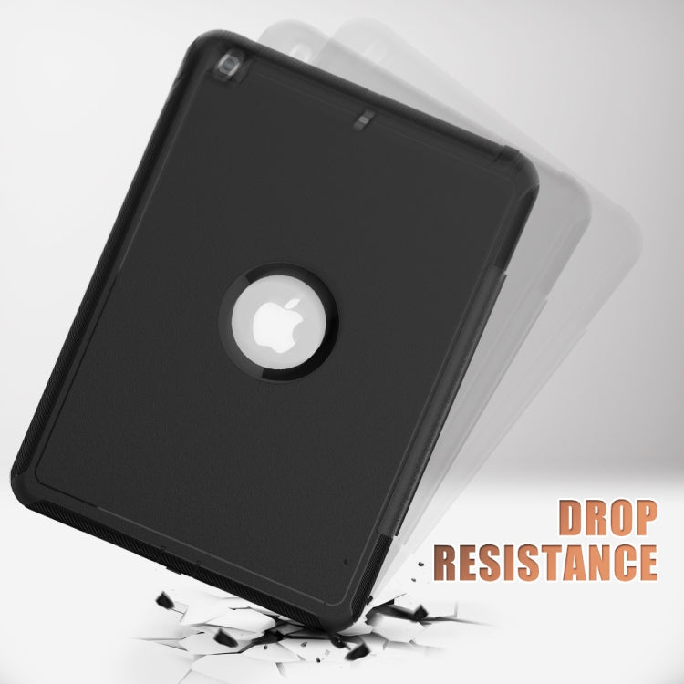 For iPad 10.2 2020 / 2019 Magnetic Horizontal Flip Protective Case with Three-folding Holder & Sleep / Wake-up Function & Pen Slots