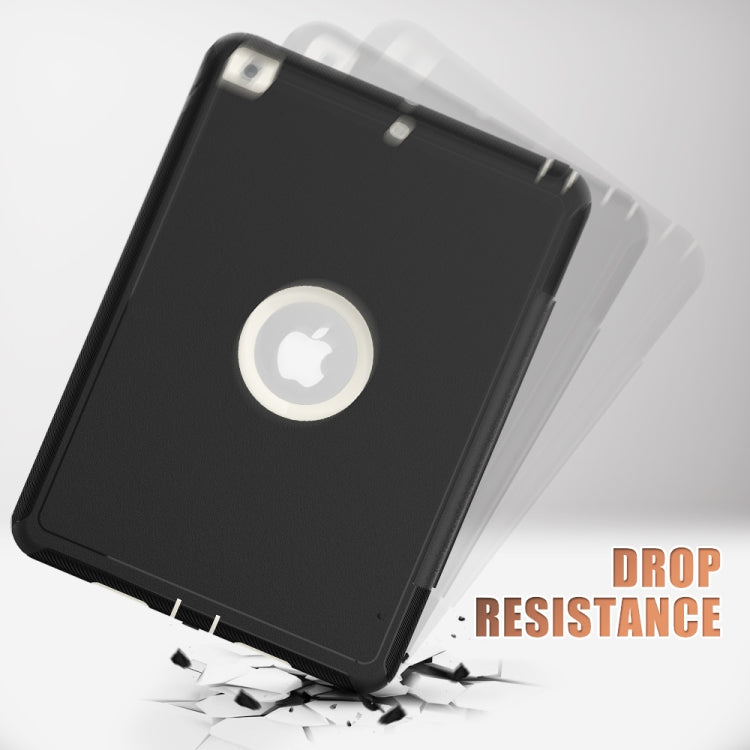 For iPad 10.2 2020 / 2019 Magnetic Horizontal Flip Protective Case with Three-folding Holder & Sleep / Wake-up Function & Pen Slots