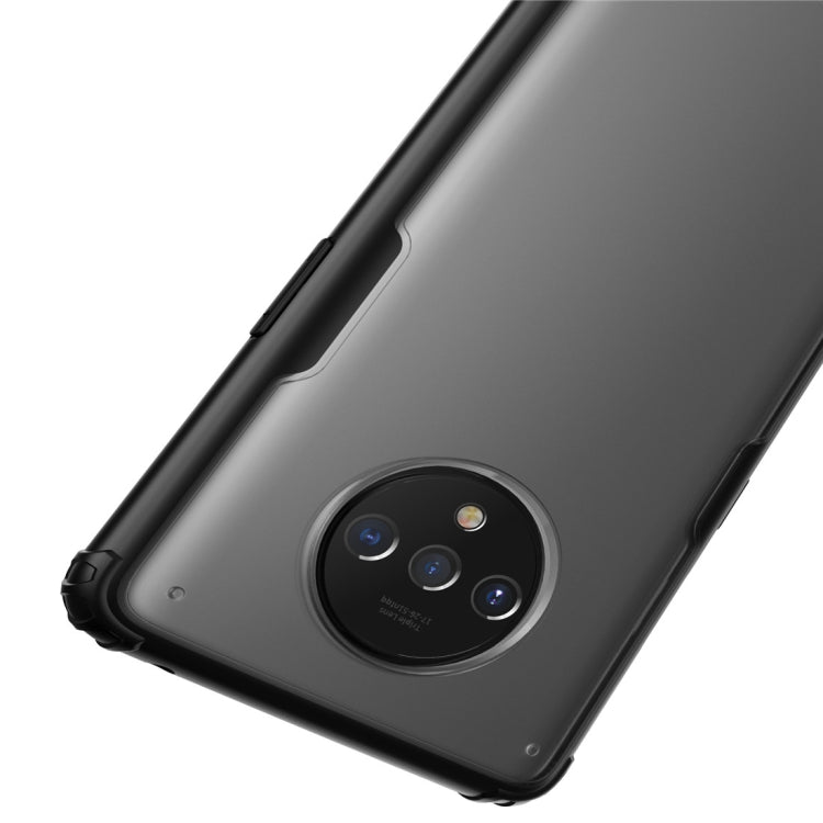 For Oneplus 7T  Shockproof Frosted PC+ TPU Transparent Protective Case