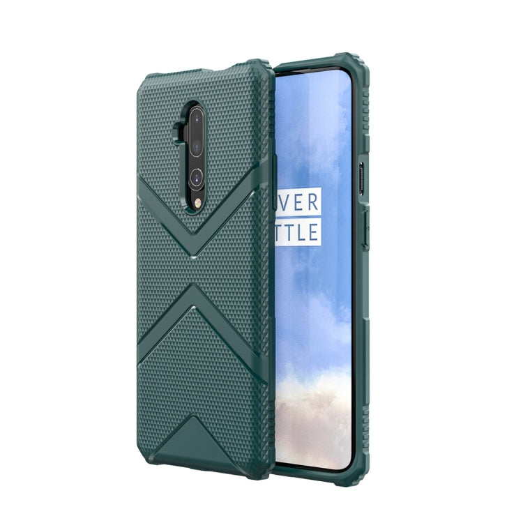 For Oneplus 7T Pro  Diamond Shield TPU Drop Protection Case(Green)