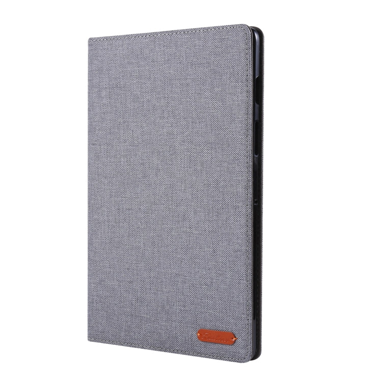 For Galaxy Tab S5e T720 / T725 Cloth Teature Horizontal Flip PU Leather Case with with Holder & Card Slots