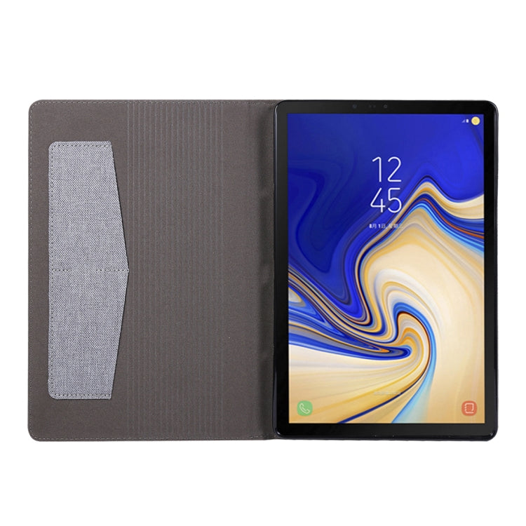 For Galaxy Tab S5e T720 / T725 Cloth Teature Horizontal Flip PU Leather Case with with Holder & Card Slots