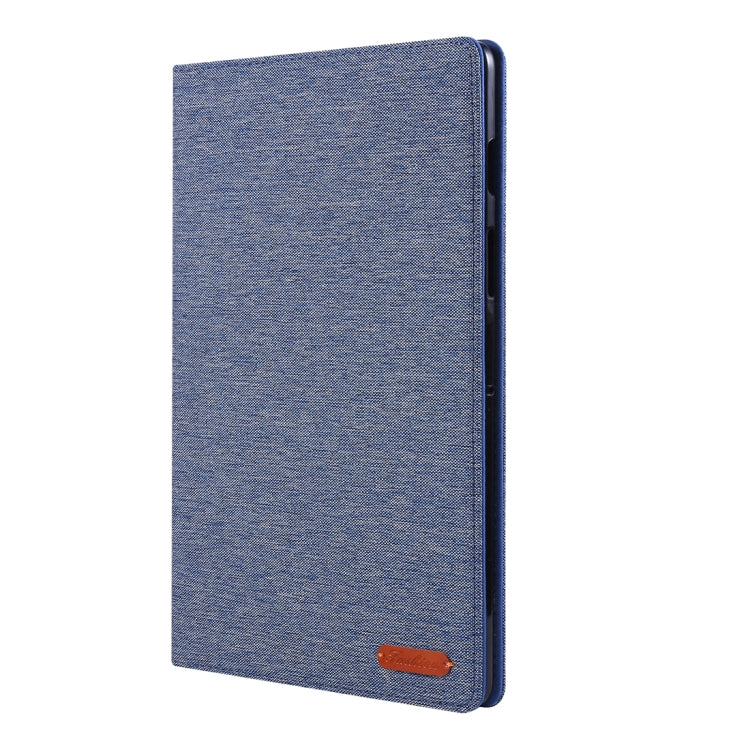 For Galaxy Tab S5e T720 / T725 Cloth Teature Horizontal Flip PU Leather Case with with Holder & Card Slots