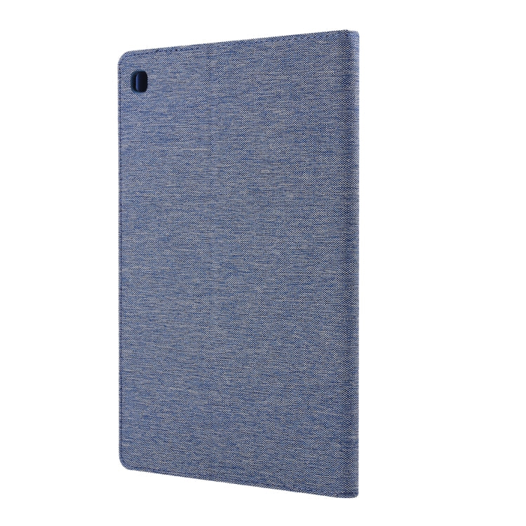 For Galaxy Tab S5e T720 / T725 Cloth Teature Horizontal Flip PU Leather Case with with Holder & Card Slots