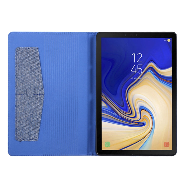 For Galaxy Tab S5e T720 / T725 Cloth Teature Horizontal Flip PU Leather Case with with Holder & Card Slots