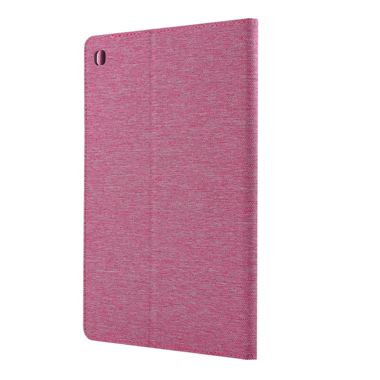 For Galaxy Tab S5e T720 / T725 Cloth Teature Horizontal Flip PU Leather Case with with Holder & Card Slots