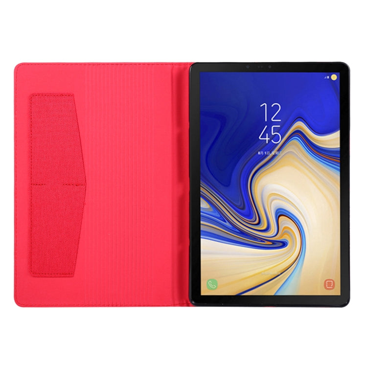 For Galaxy Tab S5e T720 / T725 Cloth Teature Horizontal Flip PU Leather Case with with Holder & Card Slots