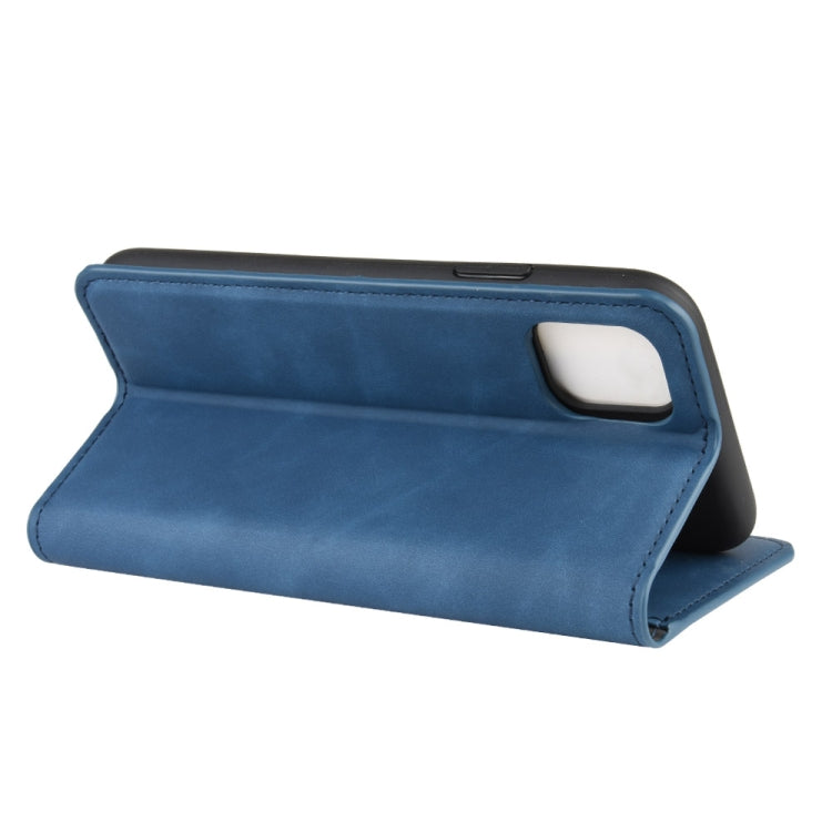 For iPhone 11 Pro Max Retro-skin Business Magnetic Suction Leather Case with Purse-Bracket-Chuck