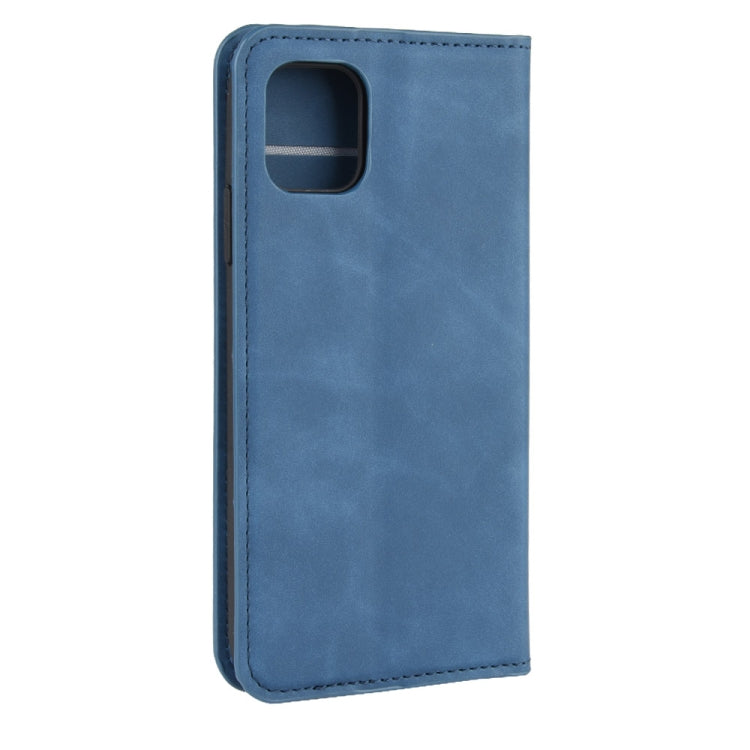 For iPhone 11 Pro Max Retro-skin Business Magnetic Suction Leather Case with Purse-Bracket-Chuck