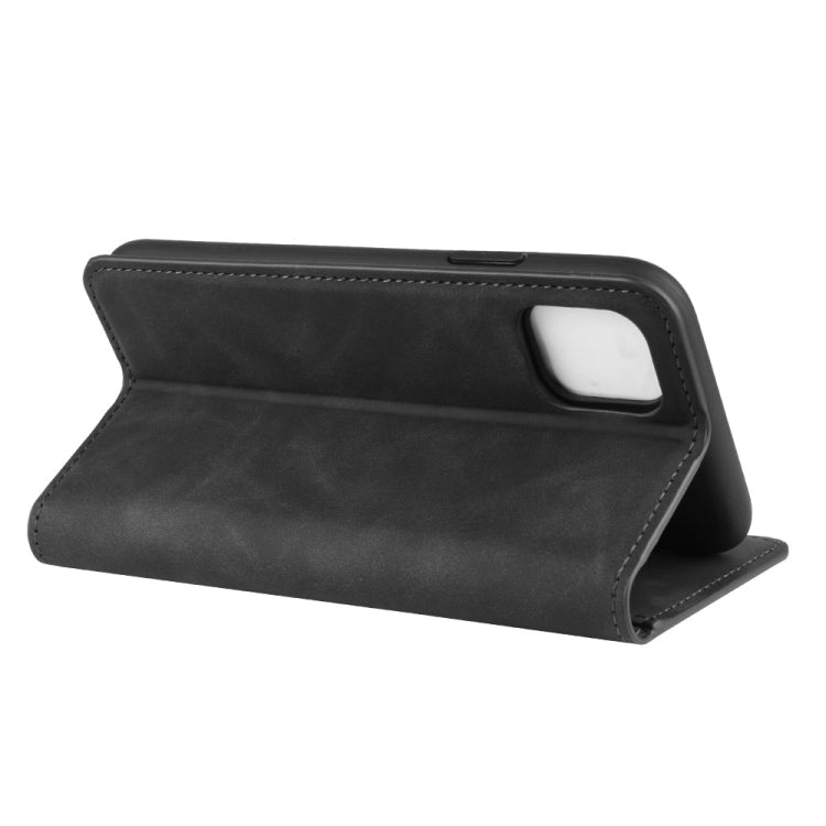 For iPhone 11 Pro Retro-skin Business Magnetic Suction Leather Case with Purse-Bracket-Chuck
