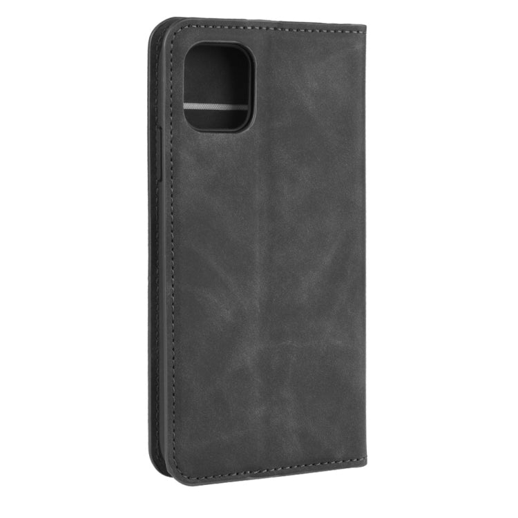 For iPhone 11 Pro Retro-skin Business Magnetic Suction Leather Case with Purse-Bracket-Chuck