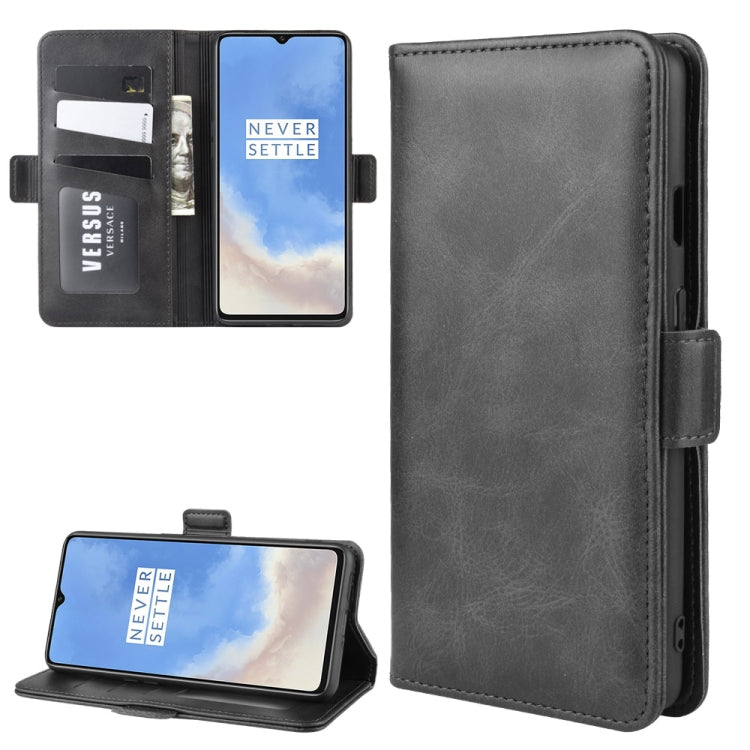 For OnePlus 7T Dual-side Magnetic Buckle Horizontal Flip Leather Case with Holder & Card Slots & Wallet & Photo Frame