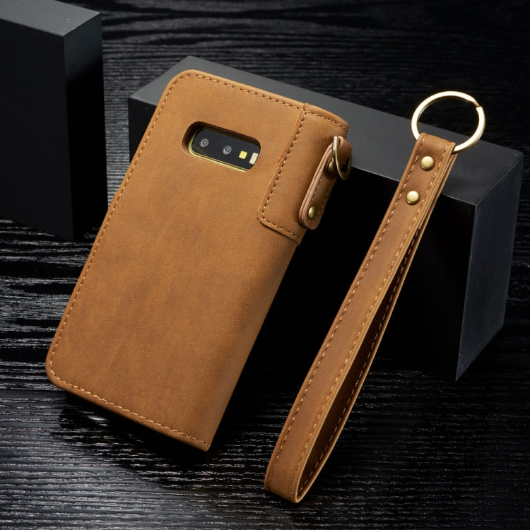 For Galaxy S10 Plus Cowhide Texture Horizontal Flip Leather Case with Holder & Card Slots & Wallet & Lanyard