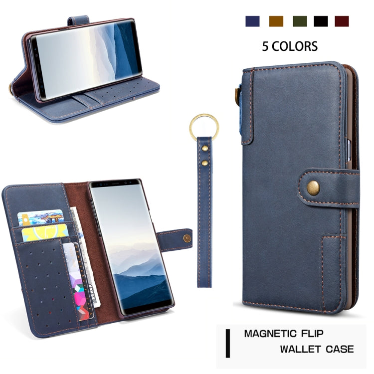 For Galaxy S10 Plus Cowhide Texture Horizontal Flip Leather Case with Holder & Card Slots & Wallet & Lanyard