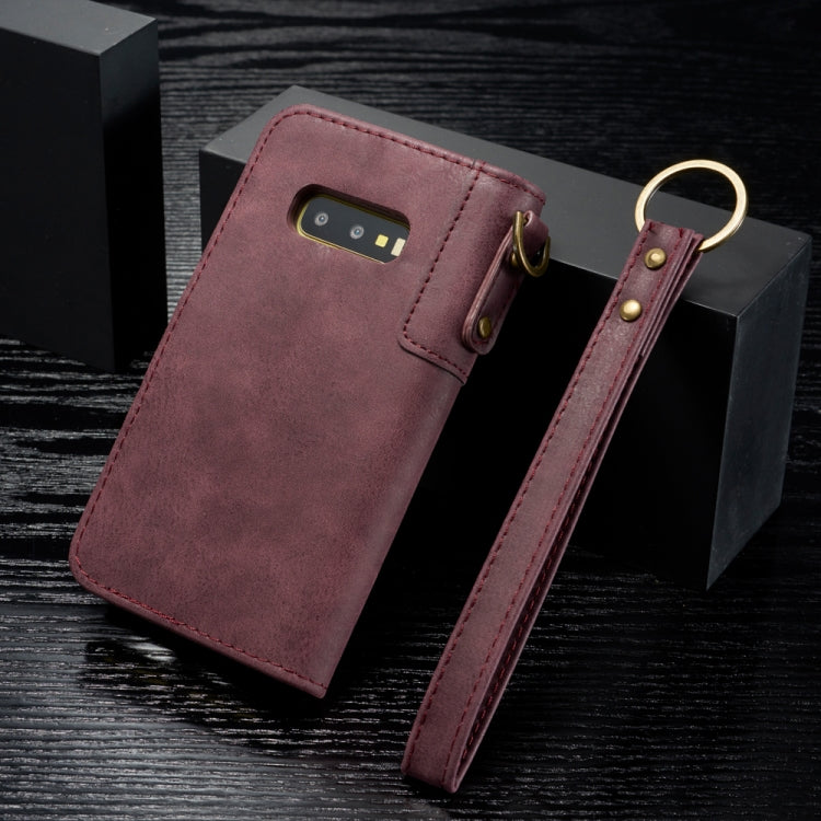 For Galaxy S10 Plus Cowhide Texture Horizontal Flip Leather Case with Holder & Card Slots & Wallet & Lanyard