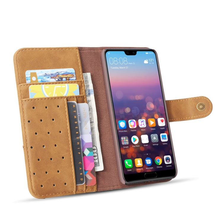 For Huawei Nova 4e Cowhide Texture Horizontal Flip Leather Case, with Holder & Card Slots & Wallet & Lanyard