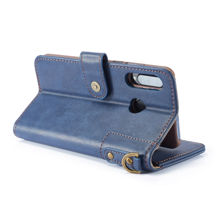 For Huawei Nova 4e Cowhide Texture Horizontal Flip Leather Case, with Holder & Card Slots & Wallet & Lanyard