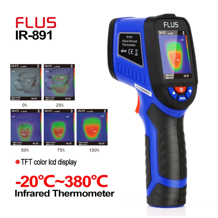 FLUS IR-891 -20ï½ž380â„ƒ Handheld Camera Portable Infrared Thermometer Temperature Meter