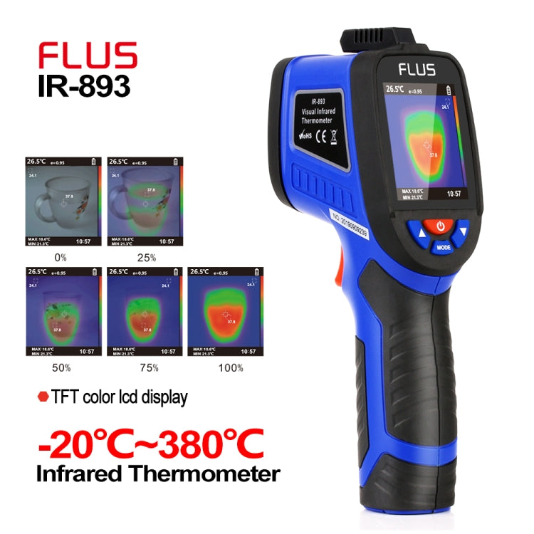 FLUS IR-893 -20ï½ž380â„ƒ Handheld Camera Portable Infrared Thermometer Temperature meter
