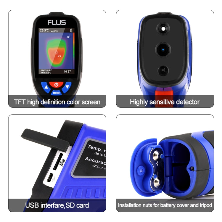 FLUS IR-893 -20ï½ž380â„ƒ Handheld Camera Portable Infrared Thermometer Temperature meter