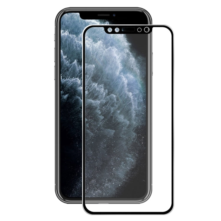 For iPhone 11 Pro / iPhone XS / iPhone X Hat-Prince 0.2mm 9H Surface Hardness 3D Titanium Alloy Curved Edge Explosion-proof Tempered Glass Screen Protector
