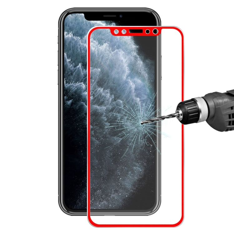 For iPhone 11 Pro / iPhone XS / iPhone X Hat-Prince 0.2mm 9H Surface Hardness 3D Titanium Alloy Curved Edge Explosion-proof Tempered Glass Screen Protector