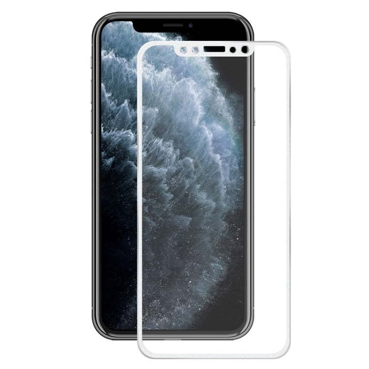 For iPhone 11 Pro / iPhone XS / iPhone X Hat-Prince 0.2mm 9H Surface Hardness 3D Titanium Alloy Curved Edge Explosion-proof Tempered Glass Screen Protector