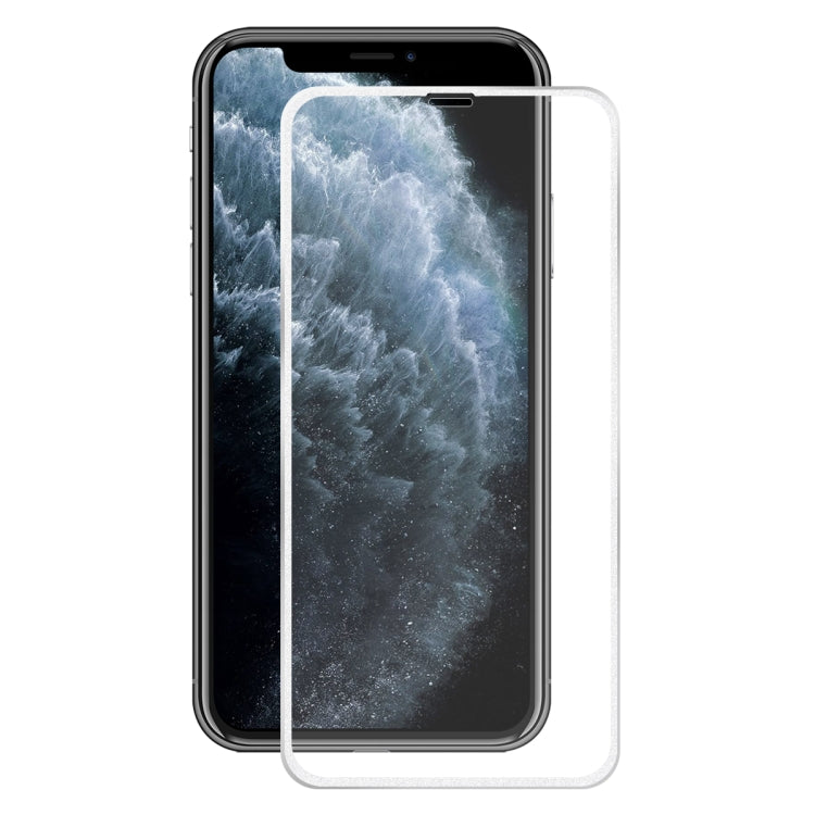 For iPhone 11 Pro Max / iPhone XS Max  Hat-Prince 0.2mm 9H Surface Hardness 3D Titanium Alloy Curved Edge Explosion-proof Tempered Glass Screen Protector