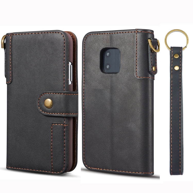 For Huawei Mate 20 Pro Cowhide Texture Horizontal Flip Leather Case with Holder & Card Slots & Wallet & Lanyard