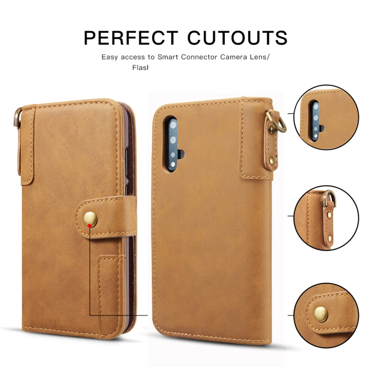 For Huawei Nova 5 / Nova 5 Pro Cowhide Texture Horizontal Flip Leather Case with Holder & Card Slots & Wallet & Lanyard