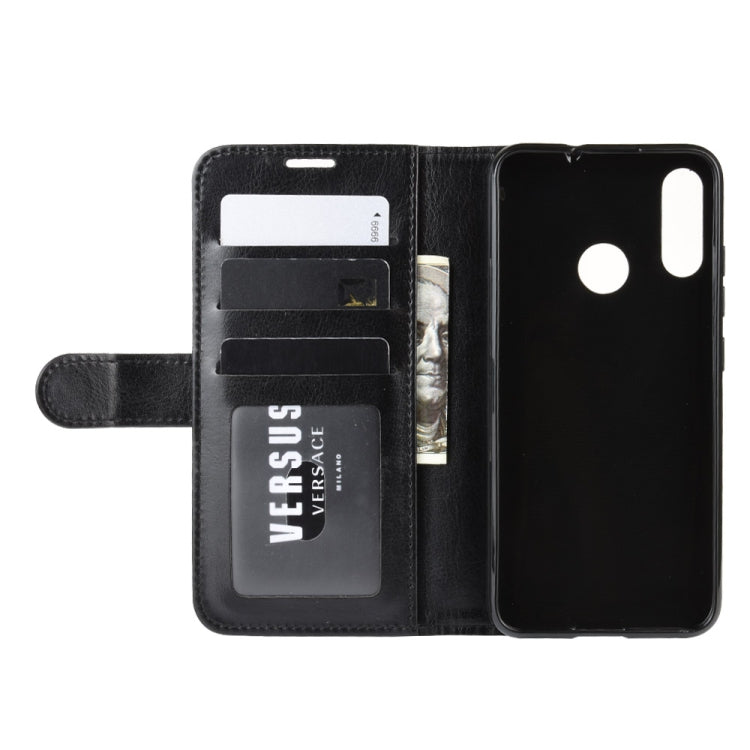 For Motorola Moto E6 Plus R64 Texture Single Fold Horizontal Flip Leather Case with Holder & Card Slots & Wallet