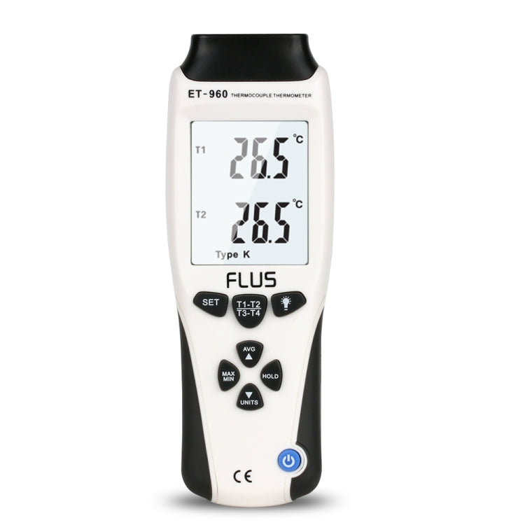FLUS ET-960 Humidity Type K J Thermometer Handheld Portable Digital Non-contact With Thermocouple Proble Hygrometer Temperature Meter