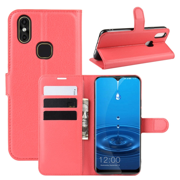 For LEAGOO M13 Litchi Texture Horizontal Flip Leather Case with Wallet & Holder & Card Slots
