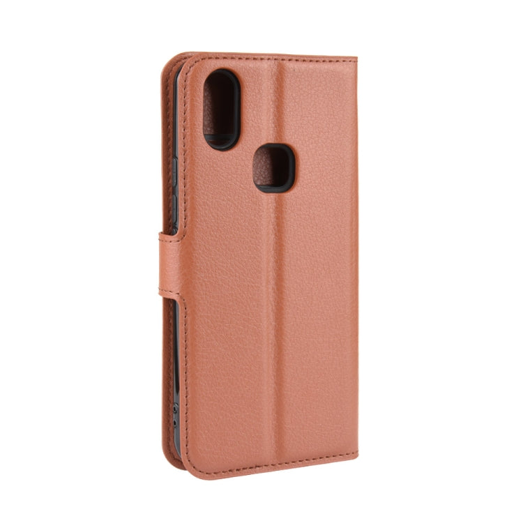 For LEAGOO M13 Litchi Texture Horizontal Flip Leather Case with Wallet & Holder & Card Slots