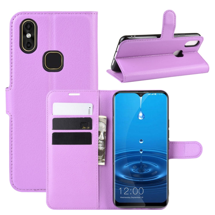 For LEAGOO M13 Litchi Texture Horizontal Flip Leather Case with Wallet & Holder & Card Slots