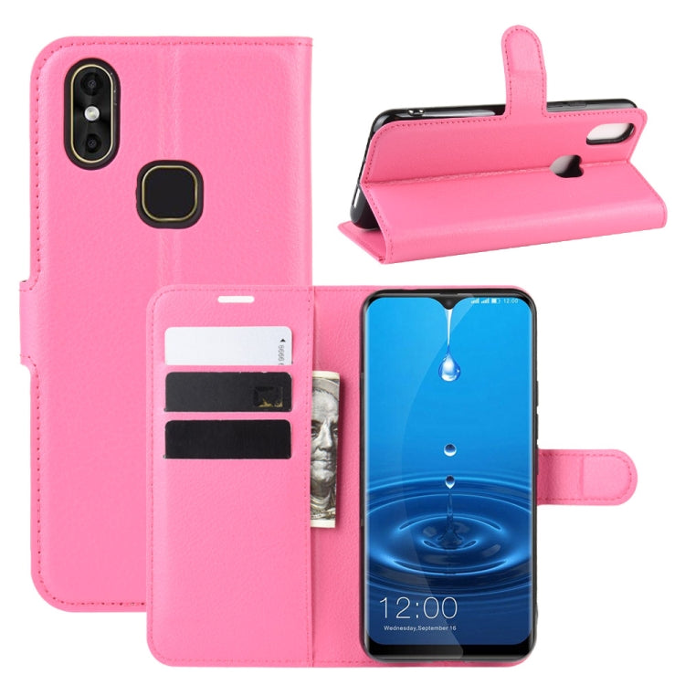 For LEAGOO M13 Litchi Texture Horizontal Flip Leather Case with Wallet & Holder & Card Slots