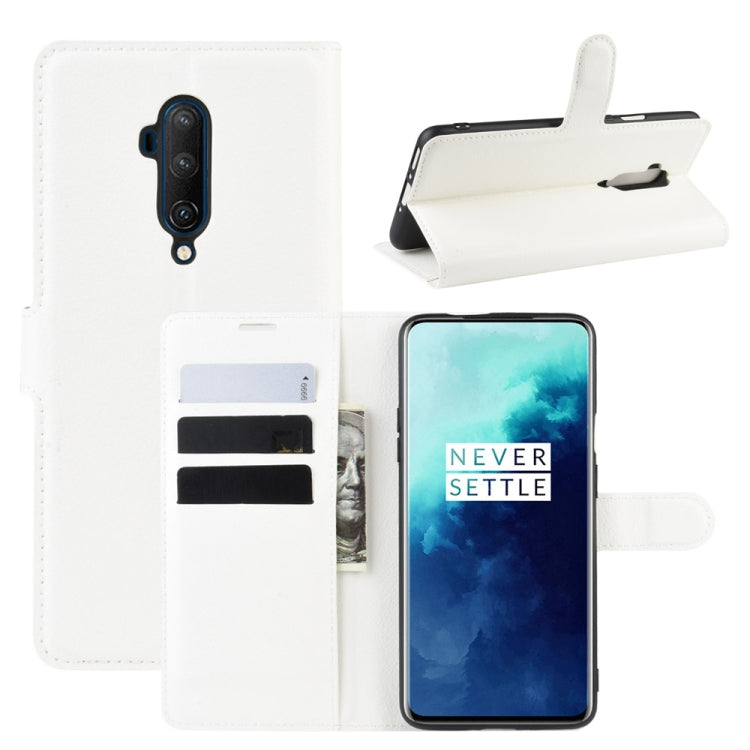 For OnePlus 7T Pro Litchi Texture Horizontal Flip Leather Case with Wallet & Holder & Card Slots
