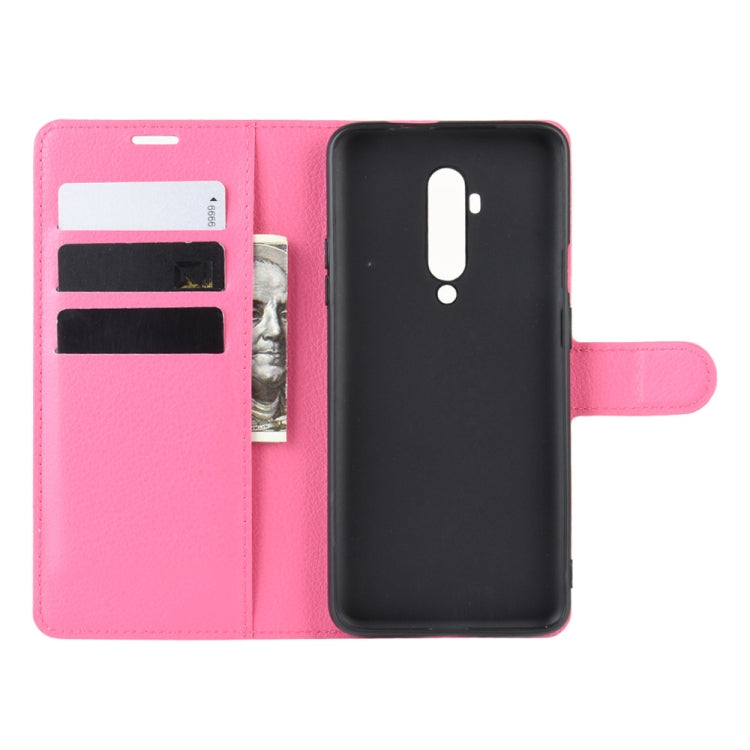 For OnePlus 7T Pro Litchi Texture Horizontal Flip Leather Case with Wallet & Holder & Card Slots