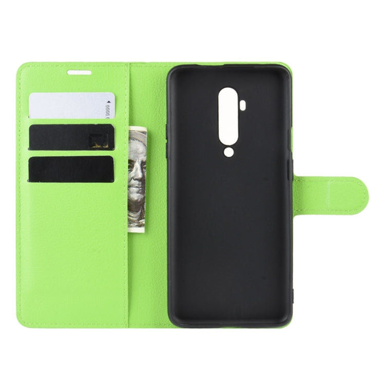 For OnePlus 7T Pro Litchi Texture Horizontal Flip Leather Case with Wallet & Holder & Card Slots