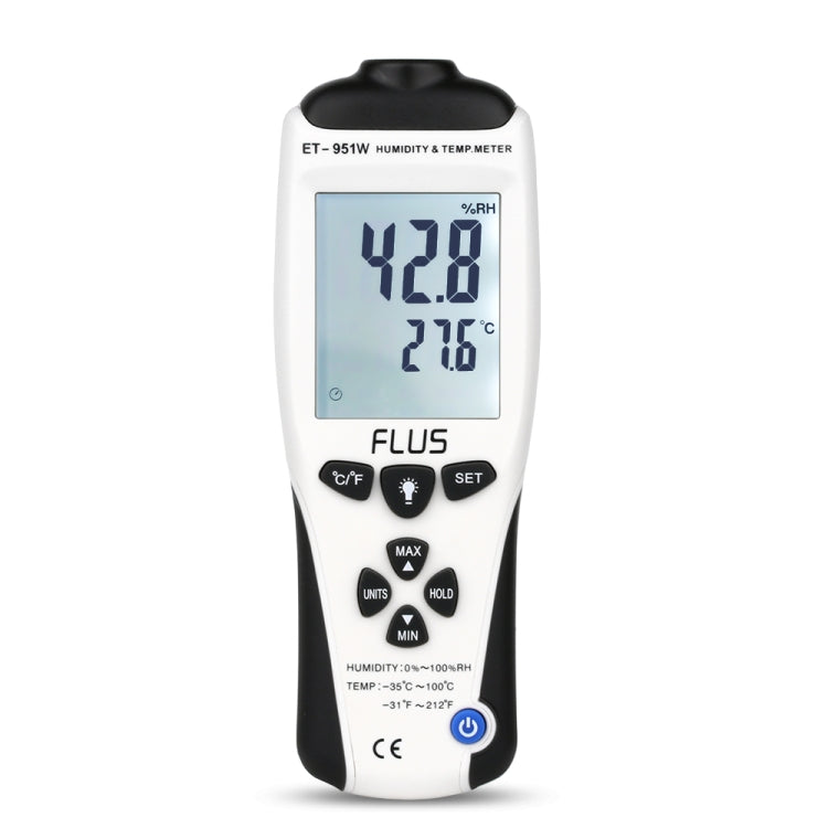FLUS ET-951W Humidity Temperature  Digital Handheld Portable Non-contact LCD Display Hygrometer Hunidity Temp Meter